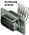 Sub-D abgewinkelte PC-Kontakten